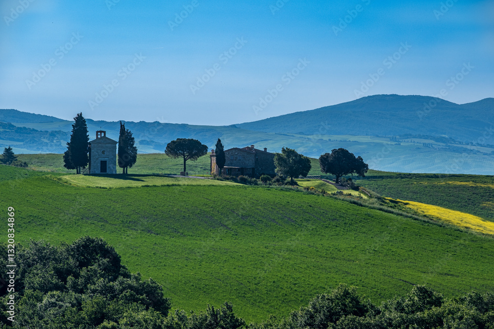Obraz premium Panorama in val d'Orcia 
