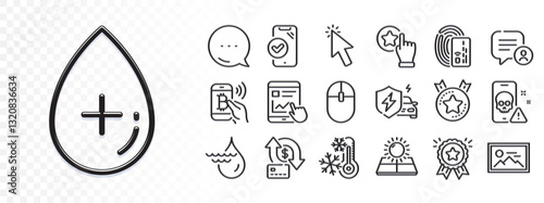 Loyalty award, Internet report and Car charging line icons for web app. Glare of light effect. Message icon. Pack of Ranking star, Photo, Card pictogram icons. Vector