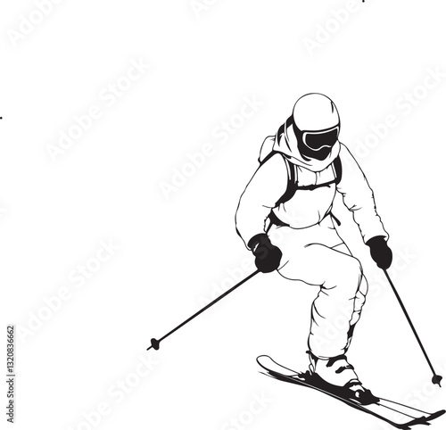 ski athlete on a snowboard
