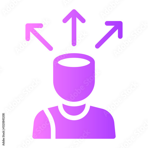 extrovert gradient icon