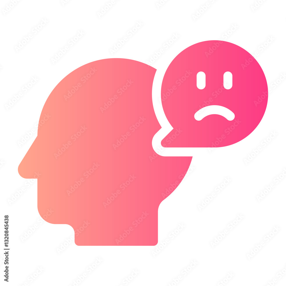 sad gradient icon sad gradient icon