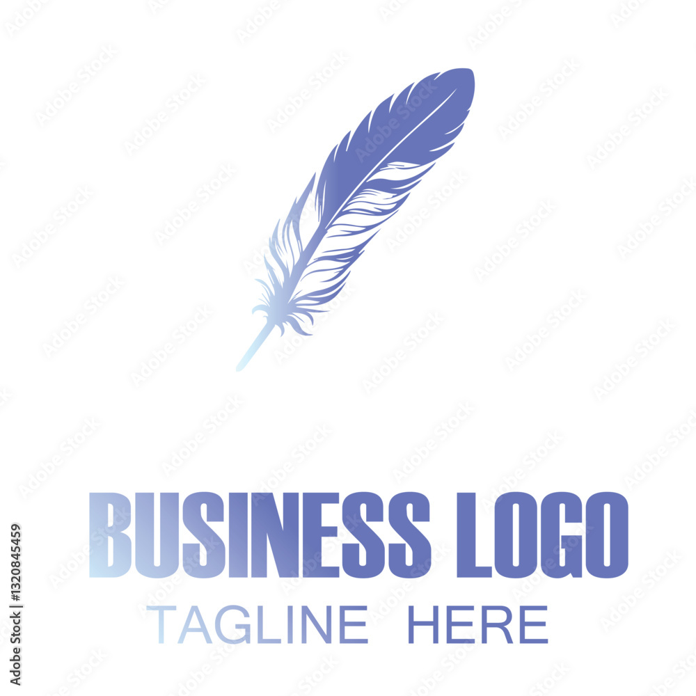 feather blue icon design feather blue icon design