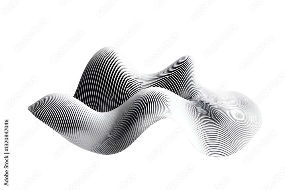 Abstract Architectural Design: Modern Wave Form Abstract Architectural Design: Modern Wave Form