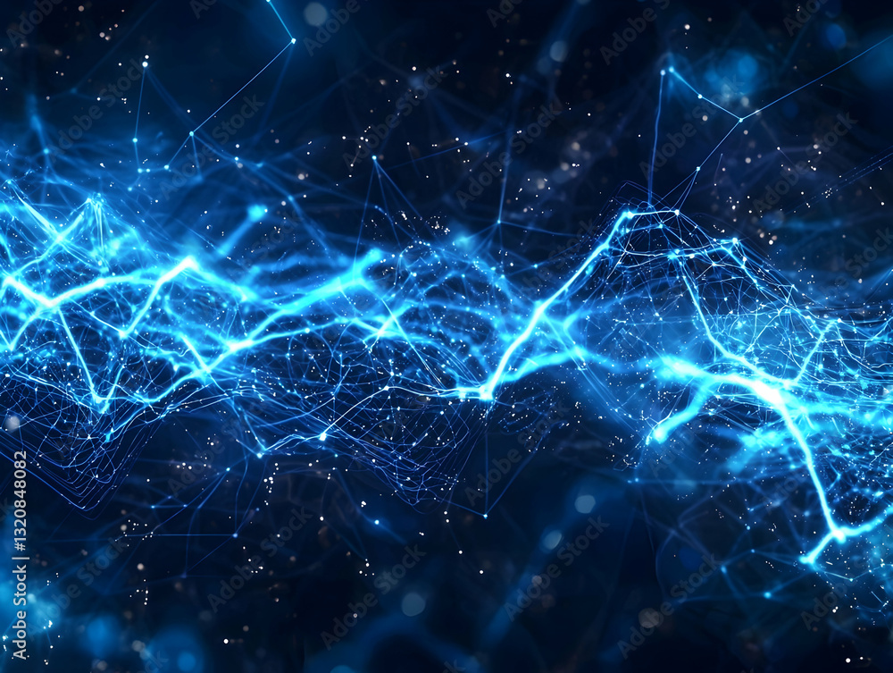 Abstract blue tech background with dynamic light lines, suitable for innovative tech presentations. Abstract blue tech background with dynamic light lines, suitable for innovative tech presentations.