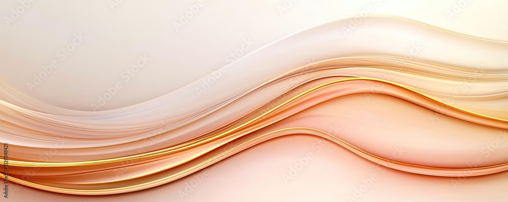 Obraz premium Abstract art background concept. A smooth abstract background featuring flowing lines in warm colors.