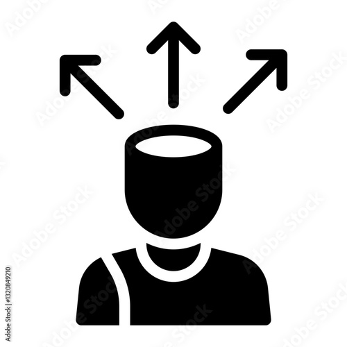 extrovert glyph icon