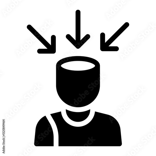 self awareness glyph icon