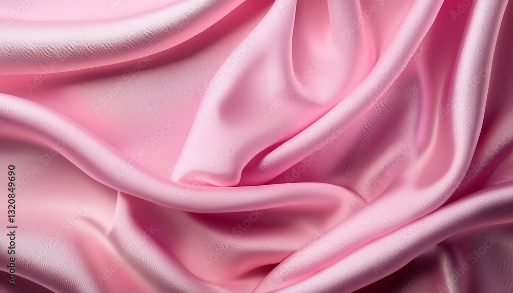 Obraz premium Abstract background. Soft pink abstract gradient background with smooth satin drapery texture, creating a luxurious, elegant, and serene atmosphere perfect for high-end designs. 