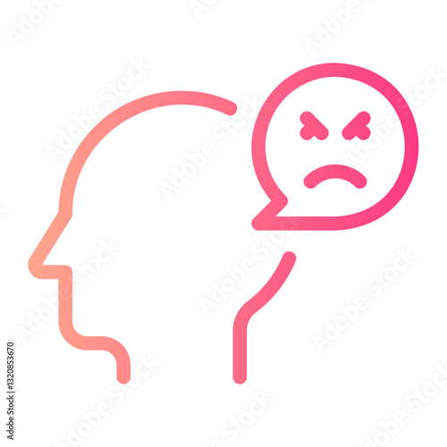 anger gradient icon
