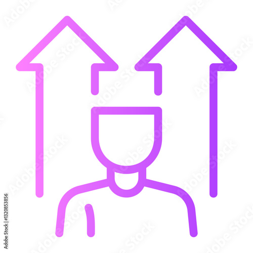 personal development gradient icon