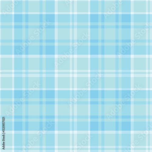Smoky Pale Sky Blue Seamless Checks with Cool Ice Blue accents Background