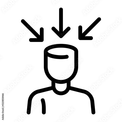 self awareness line icon