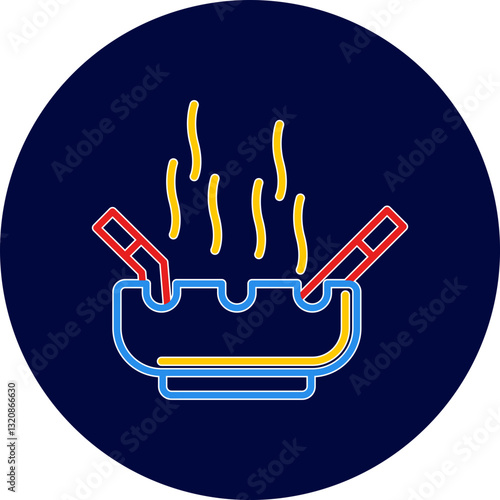 Ashtray Vector Icon