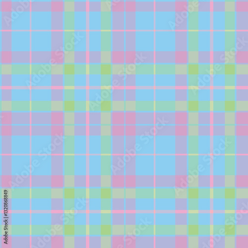 Metallic Lightblue Seamless Checks with Soft Light Lavendar accents Background