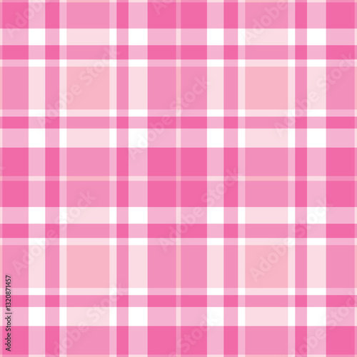 Metallic Bubblegum and Pastel White Seamless Checks Background