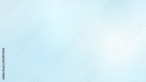 Clean light blue color gradient background image - Editable white and blue illustration for a banner