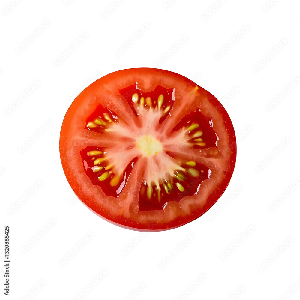 ripe, red tomato with a glossy texture, isolated ripe, red tomato with a glossy texture, isolated