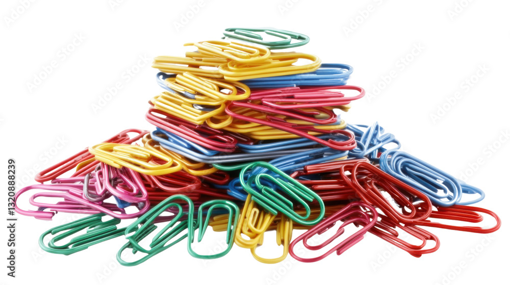 paper clips isolated on white paper clips isolated on white