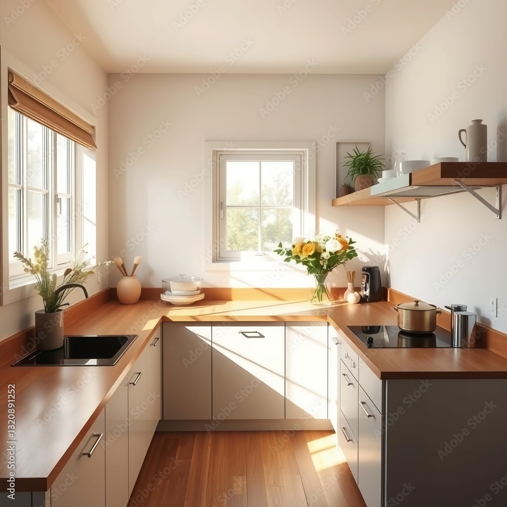 empty wooden table in the kitchen, wooden with the bright white interior minimal of the kitchen. modern minimalist kitchen design
empty wooden table in the kitchen, wooden with the bright white interior minimal of the kitchen. modern minimalist kitchen design