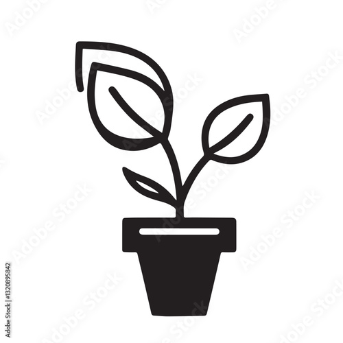 Tree plant vector