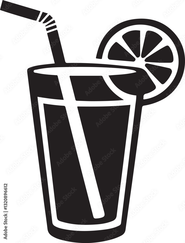 Very sample silhouette vector illustration of a drink Very sample silhouette vector illustration of a drink