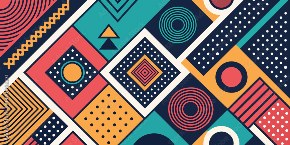seamless geometric pattern with geometric shapes seamless geometric pattern with geometric shapes