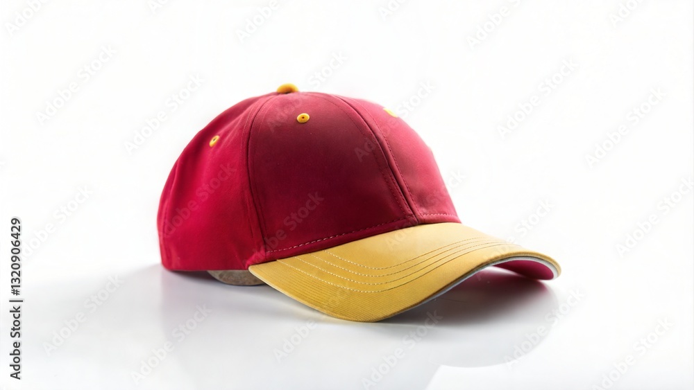 Fototapeta premium Minimalist Baseball Cap on White.