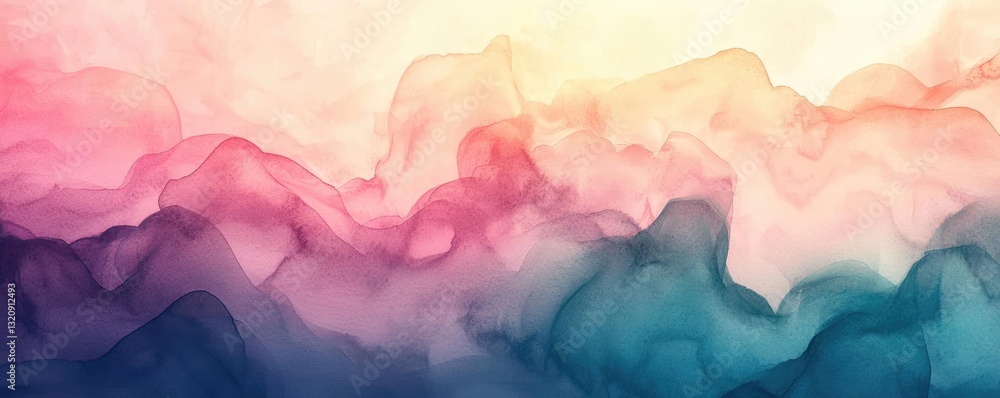 Digital watercolor painting abstract background idea. A vibrant abstract background featuring soft colors blending harmoniously. Digital watercolor painting abstract background idea. A vibrant abstract background featuring soft colors blending harmoniously.