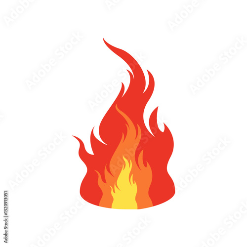 Tableau sur toile Fire flame symbol