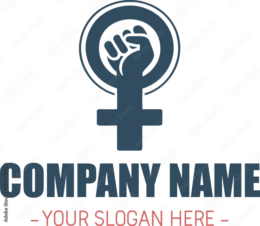 Obraz premium Women's Day empowering message, Choose to Challenge Logo Design