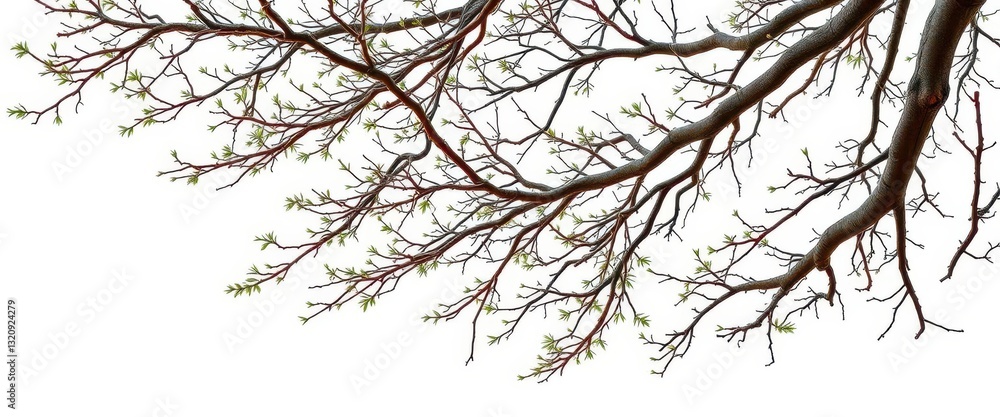 Isolated tree branches, stark white backdrop, intricate details, natural textures, autumn, abstract Isolated tree branches, stark white backdrop, intricate details, natural textures, autumn, abstract