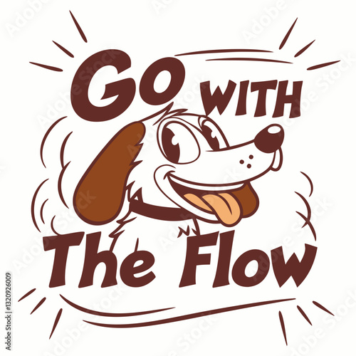 Vintage Dog Artwork - Happy and Positive Expres