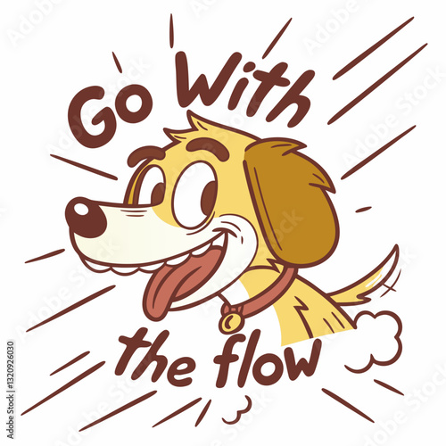 Vintage Dog Artwork - Happy and Positive Expres