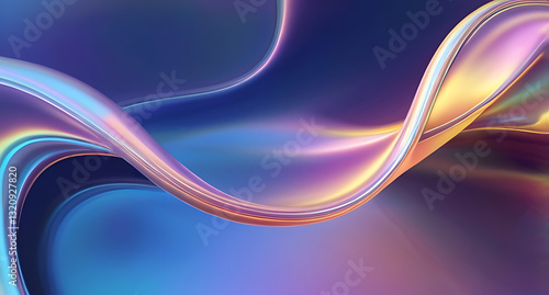 Abstract Colorful Wave Background – Modern Digital Art Wallpaper