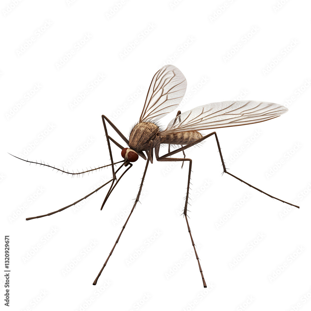 mosquito isolated on white background mosquito isolated on white background