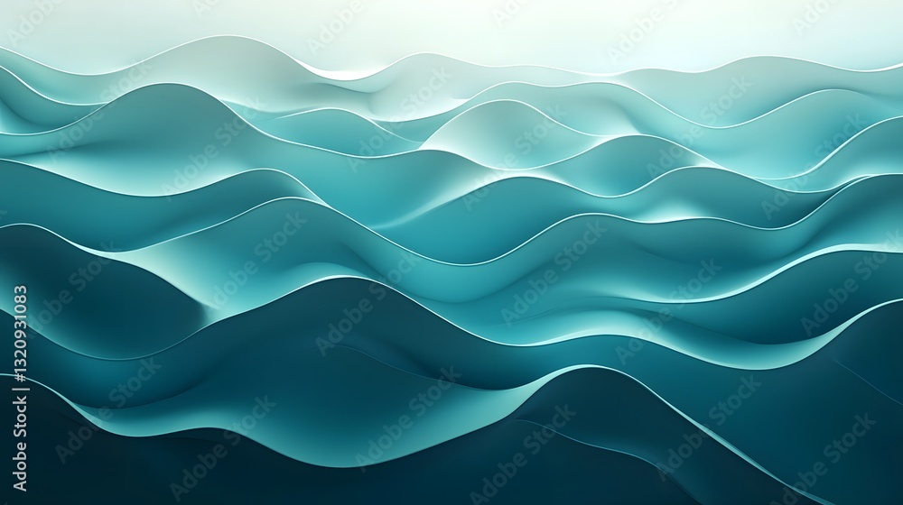 Fototapeta premium Minimalist Organic Fluid Waves Ripples Soft Gradient Textures Soothing Eco Friendly Backgrounds