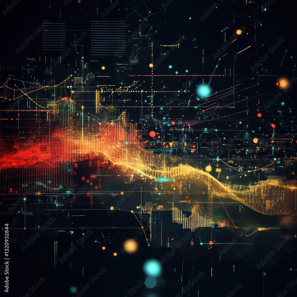 Obraz premium Data science visualization