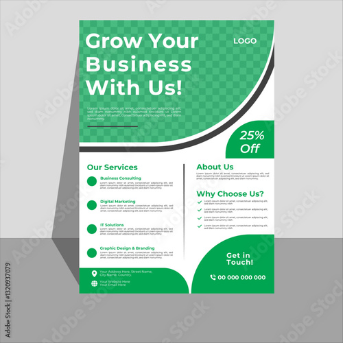 Corporate Business Flyer Design Template | Marketing & Consulting Brochure Idea | Creative Corporate Flyer Design