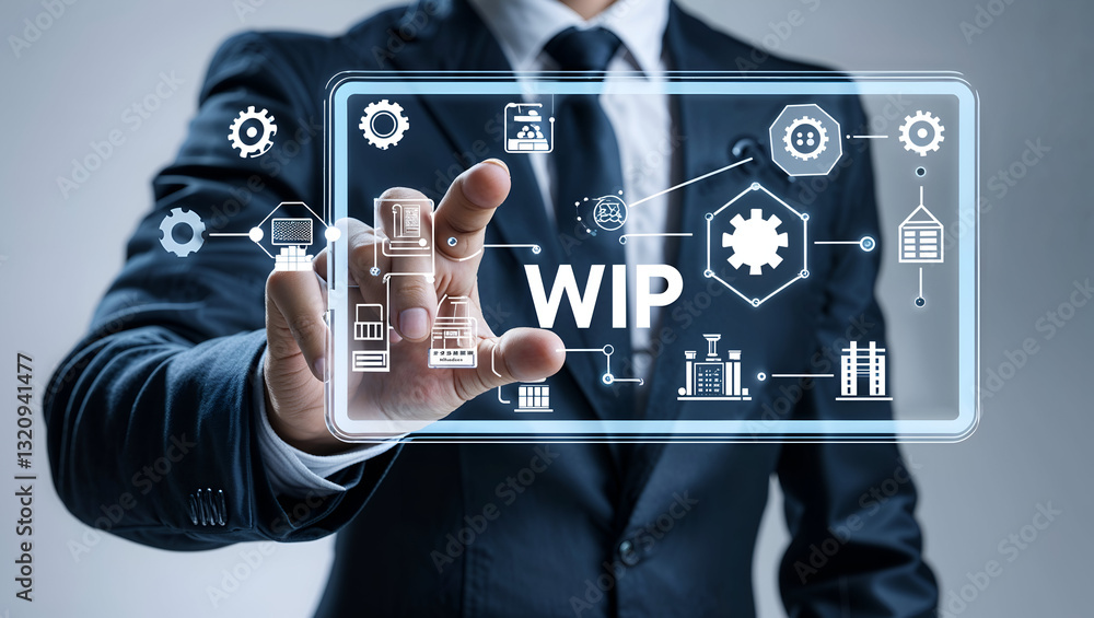 Fototapeta premium WIP Business Technology Concept