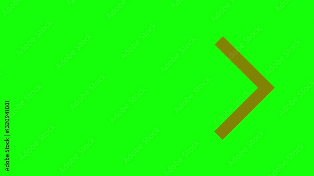 Red Arrow moving right on green screen. Right directional arrows animation Red Arrow moving right on green screen. Right directional arrows animation