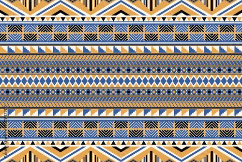 Ethnic geometric pattern, seamless pattern of the Navajo tribe. Native American ethnic. Seamless vector pattern ethnic, seamless Mexican rug, woven carpet. Folk embroidery, Bohemian, Aztec style.
