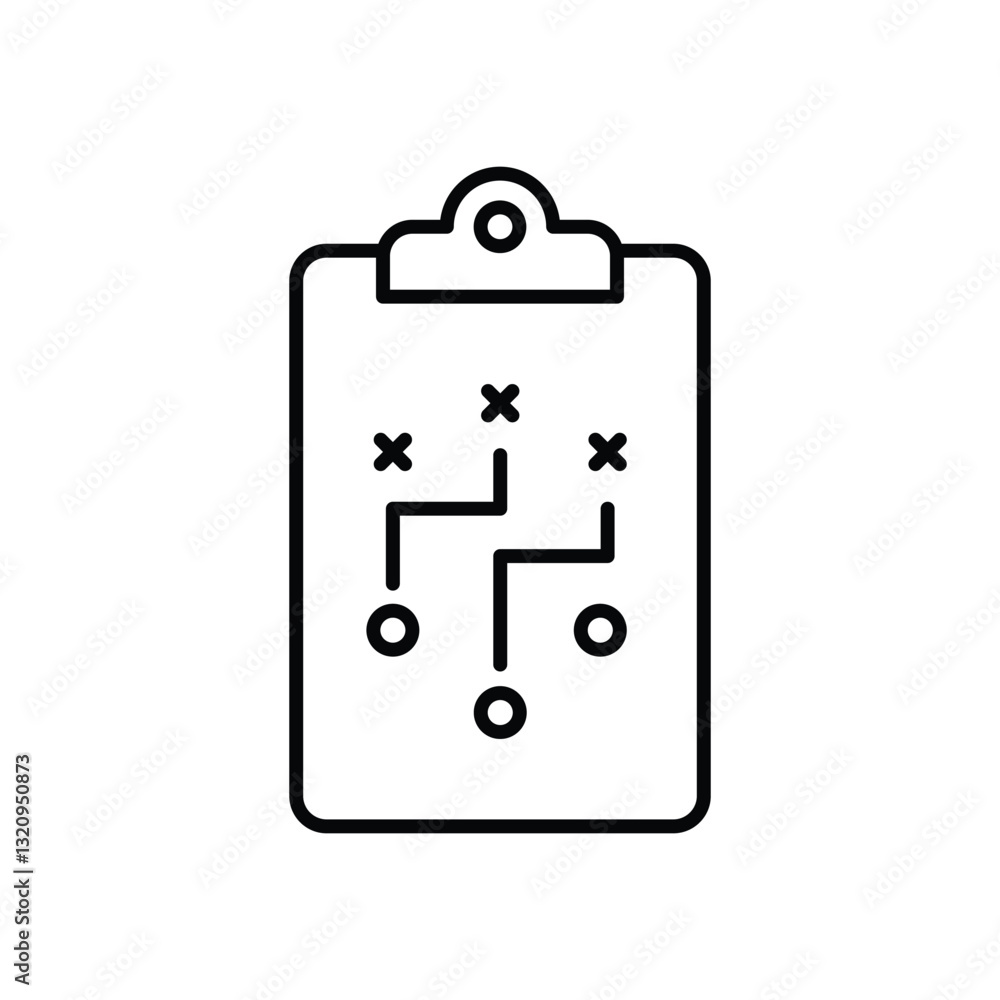 Game Plan Vector icon Game Plan Vector icon