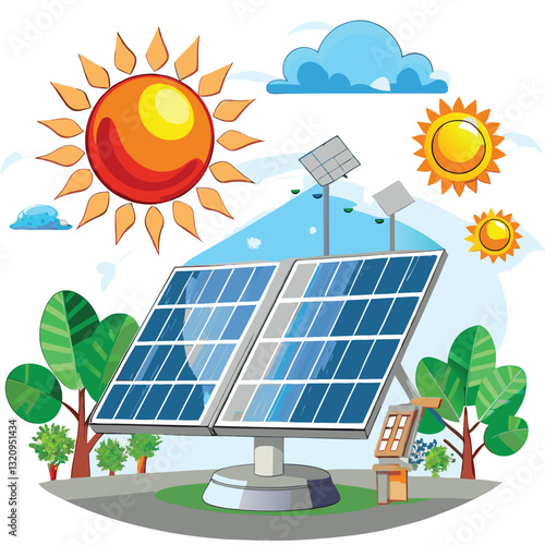 solar panels on the roof