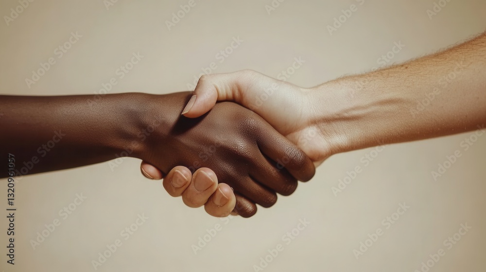 A business milestone handshake signifies growth and development A business milestone handshake signifies growth and development