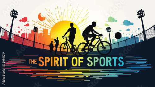 vector illustration of bicycle puller, activity theme