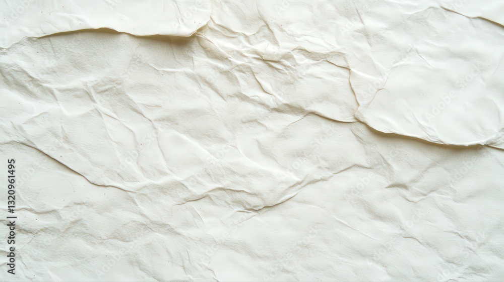 Crumpled Off-White Paper Texture Background Crumpled Off-White Paper Texture Background