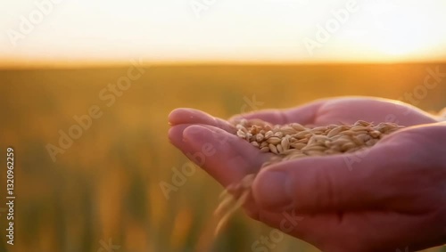wheat in hands