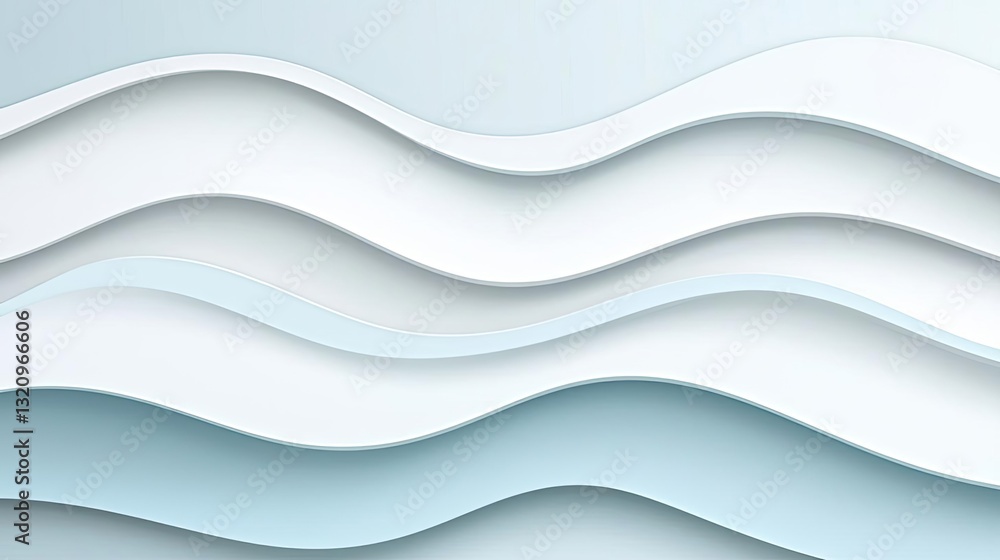 Obraz premium Waterscape abstract background idea. Abstract wavy lines in soft colors creating a calming background design.