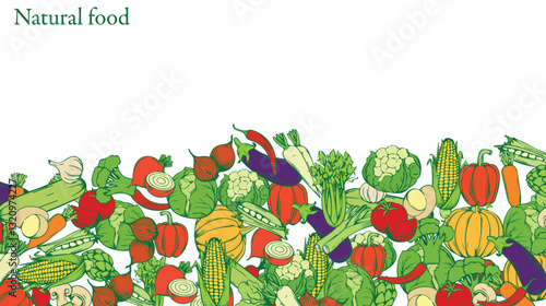 Healthy food from fruits and vegetables