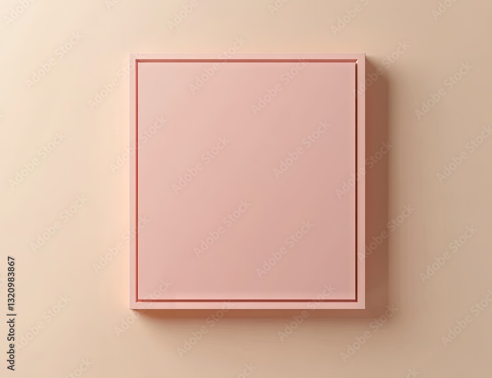 Empty pink square frame Empty pink square frame